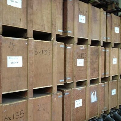 Boxes in the warehouse