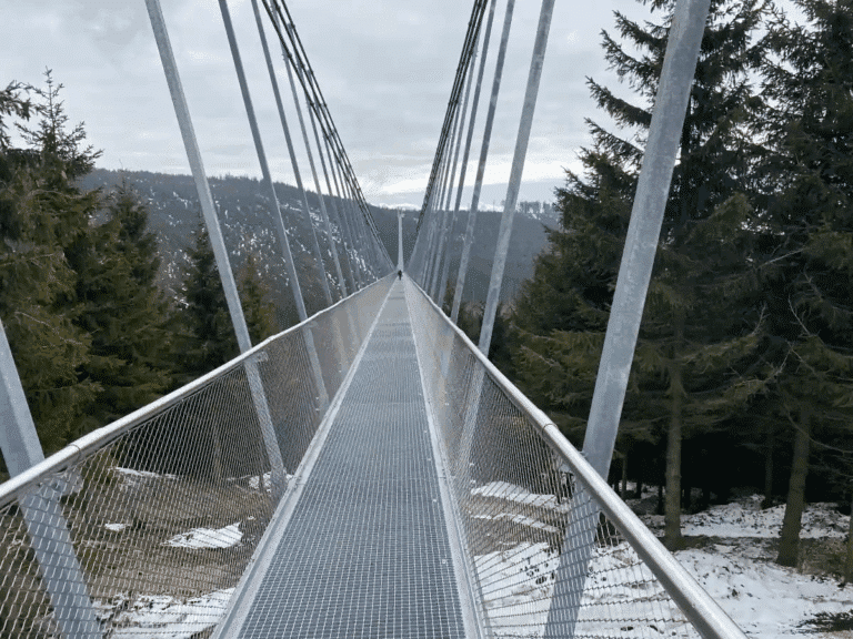 Worlds longest pedestrian suspension bridge